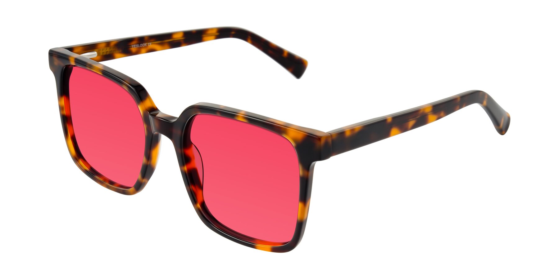 Angle of Donegal in Tortoise with Red Tinted Lenses