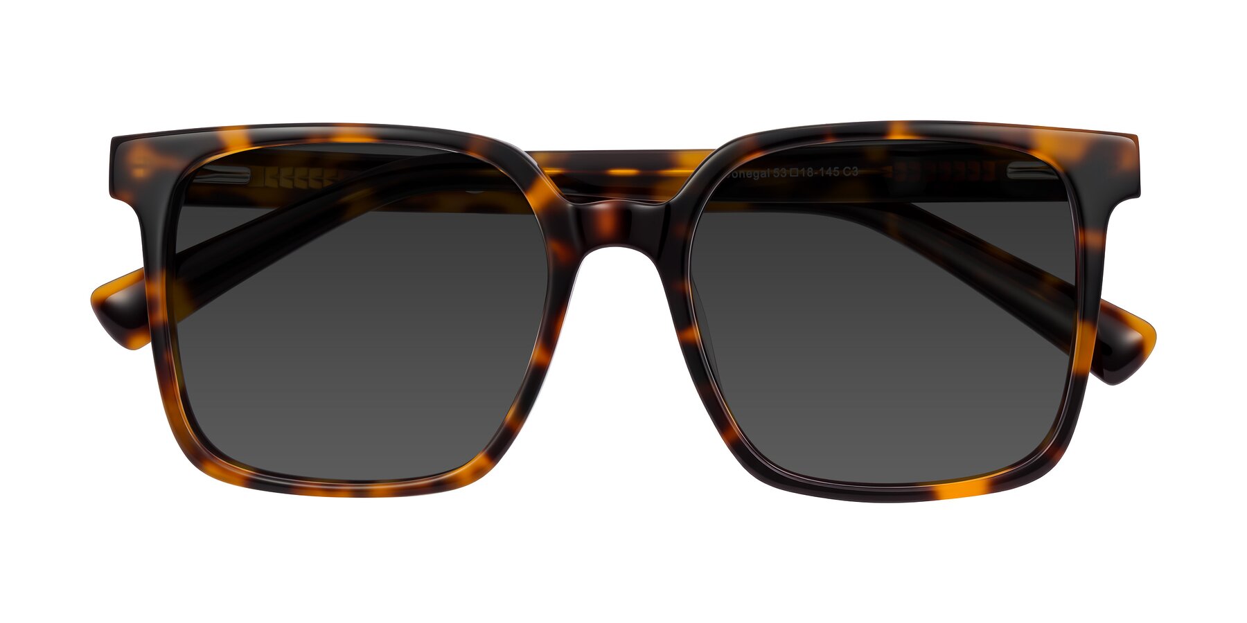 Folded Front of Donegal in Tortoise with Gray Tinted Lenses