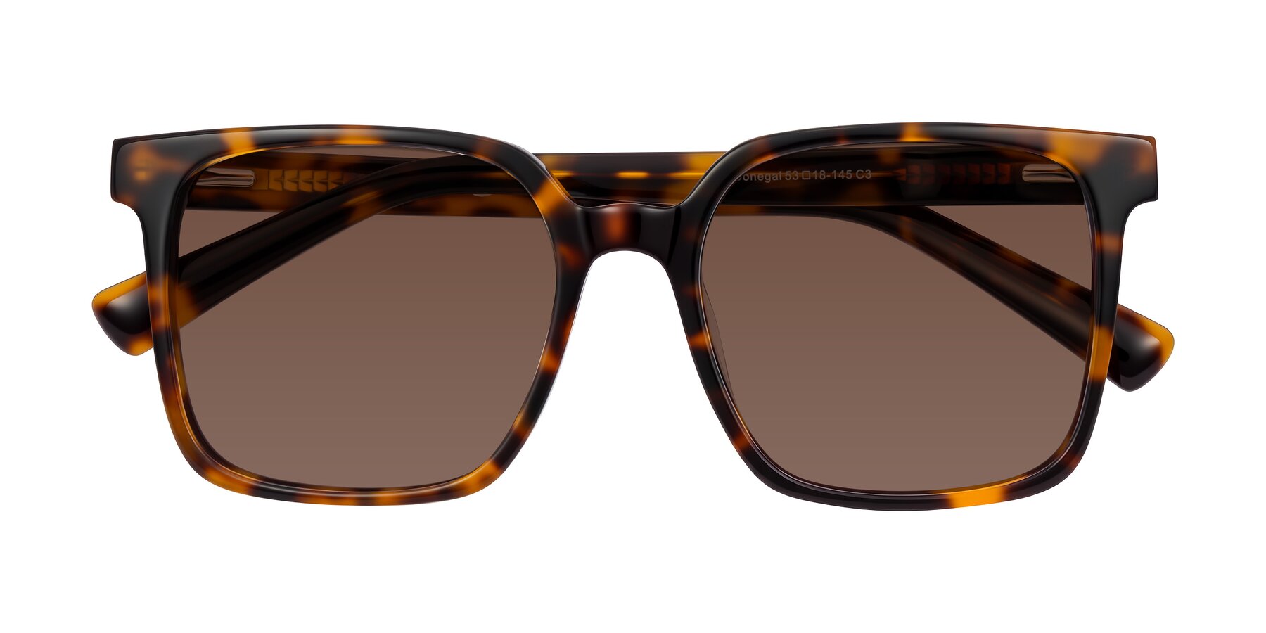 Folded Front of Donegal in Tortoise with Brown Tinted Lenses