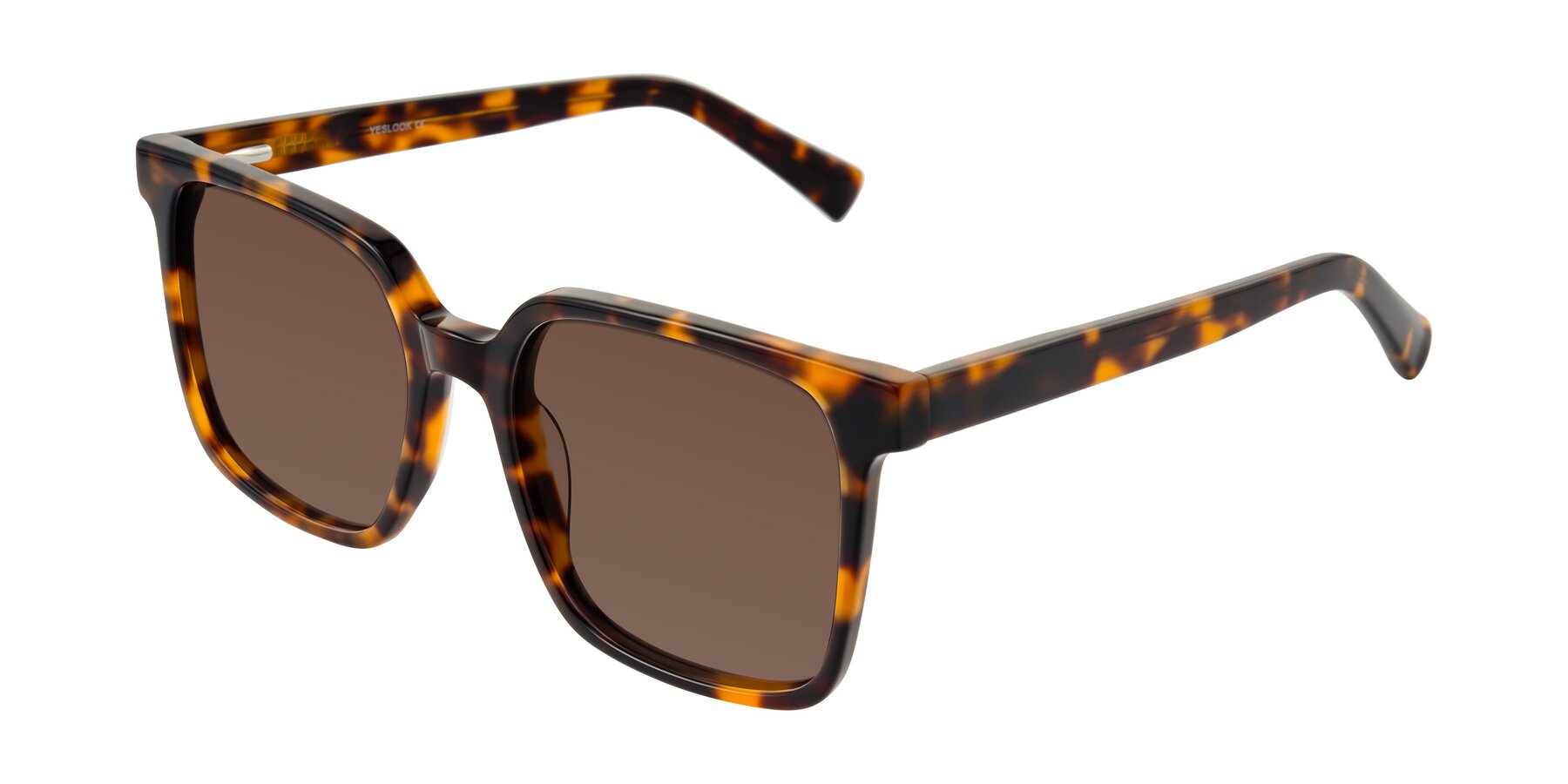 Angle of Donegal in Tortoise with Brown Tinted Lenses