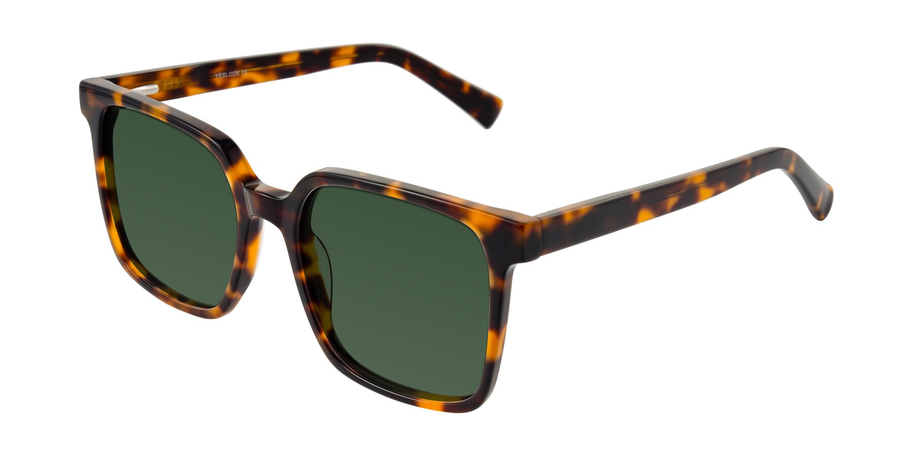 Angle of Donegal in Tortoise with Green Tinted Lenses