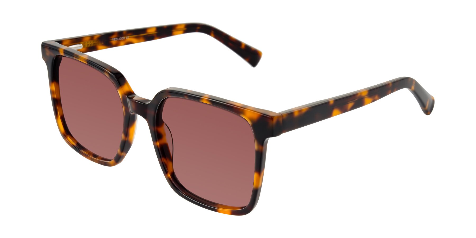 Angle of Donegal in Tortoise with Garnet Tinted Lenses