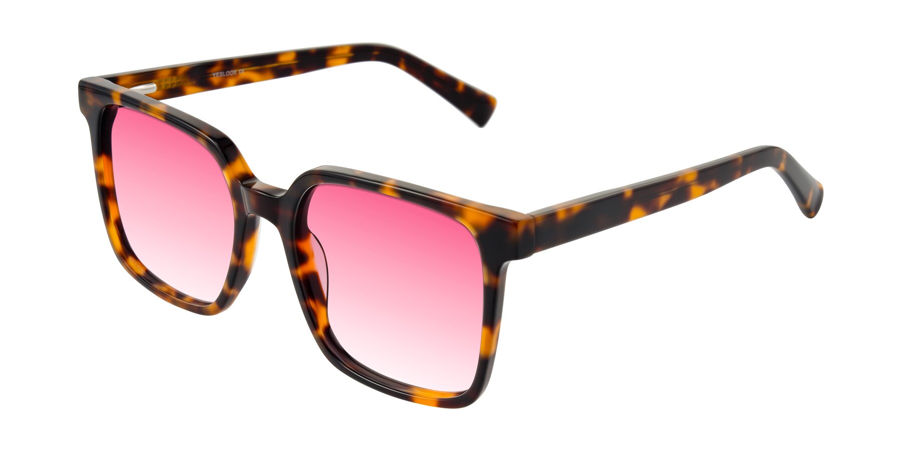 Angle of Donegal in Tortoise with Pink Gradient Lenses