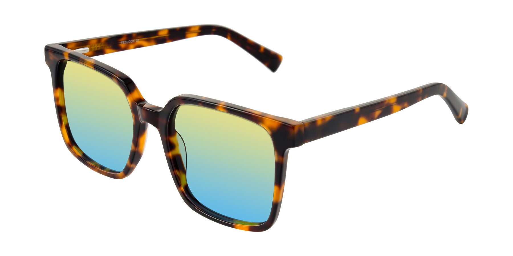 Angle of Donegal in Tortoise with Yellow / Blue Gradient Lenses
