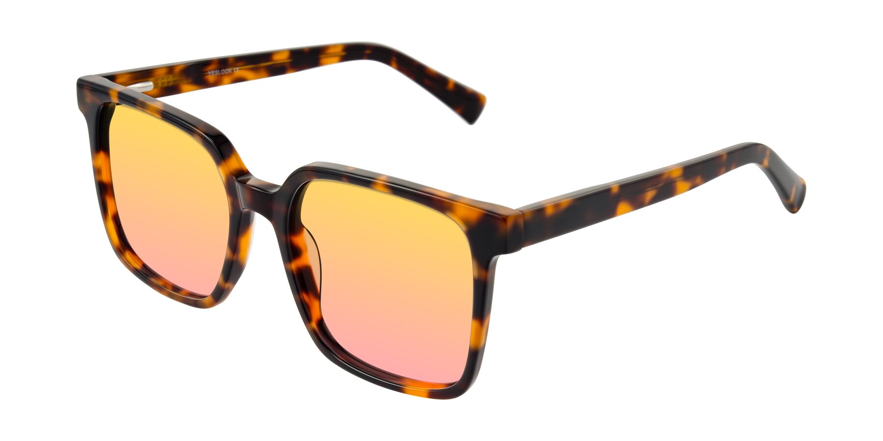 Angle of Donegal in Tortoise with Yellow / Pink Gradient Lenses
