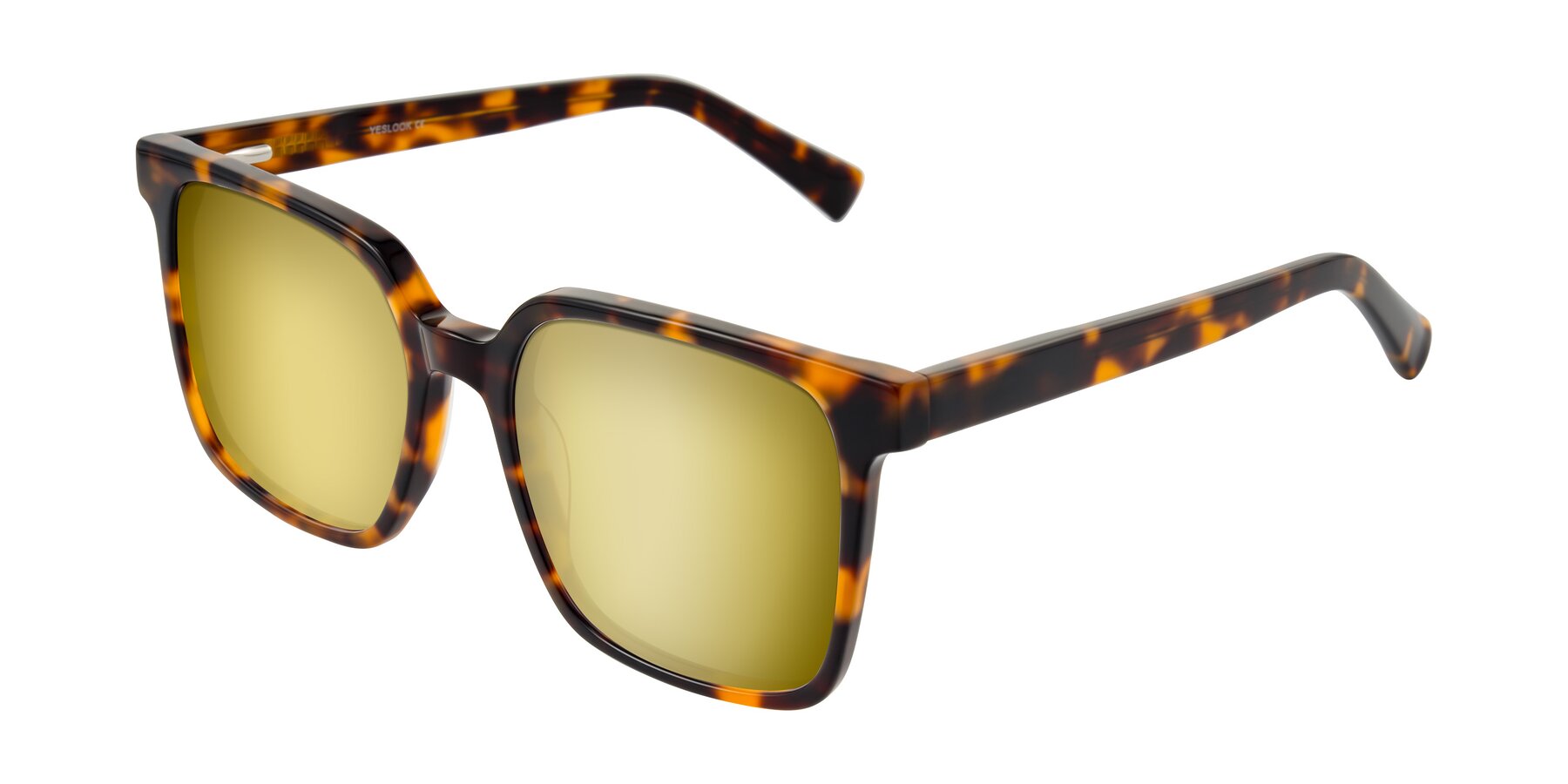 Angle of Donegal in Tortoise with Gold Mirrored Lenses