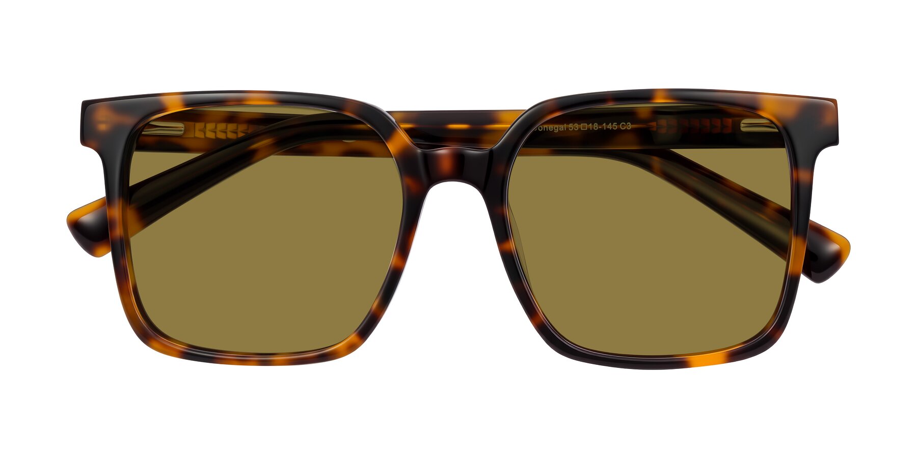 Folded Front of Donegal in Tortoise with Brown Polarized Lenses