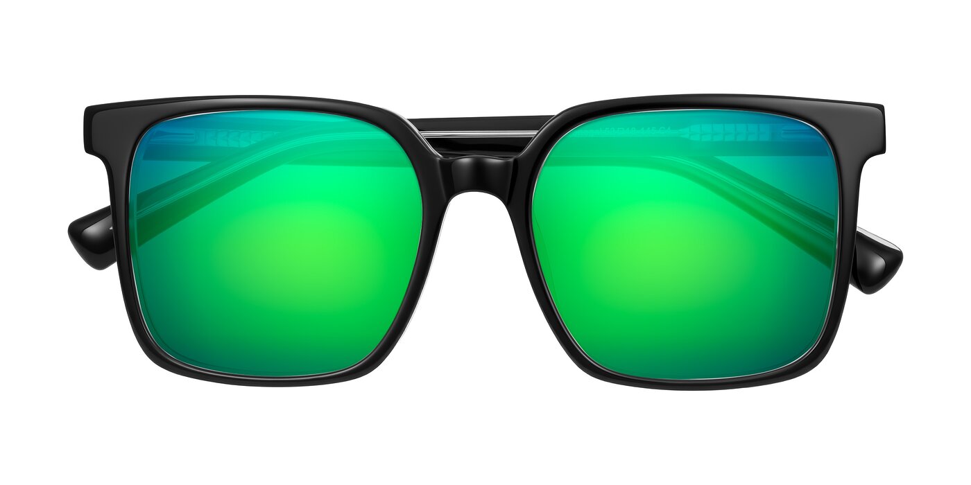 Donegal - Black/Clear Flash Mirrored Sunglasses