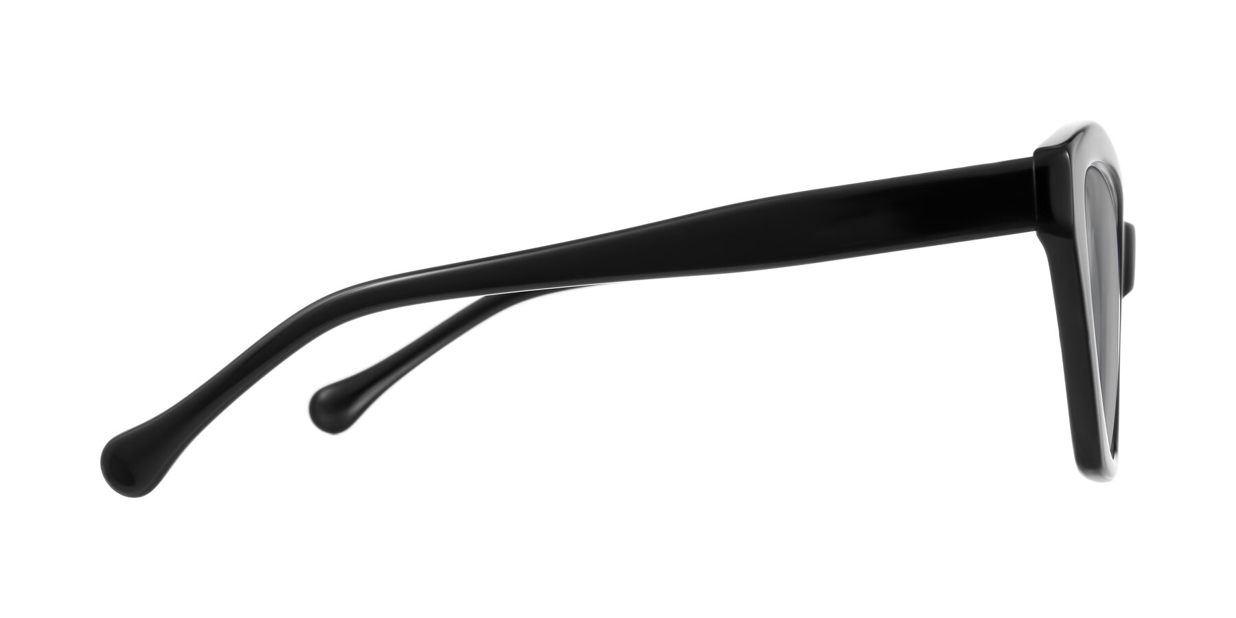 Side of Limerick in Black with Light Gray Tinted Lenses