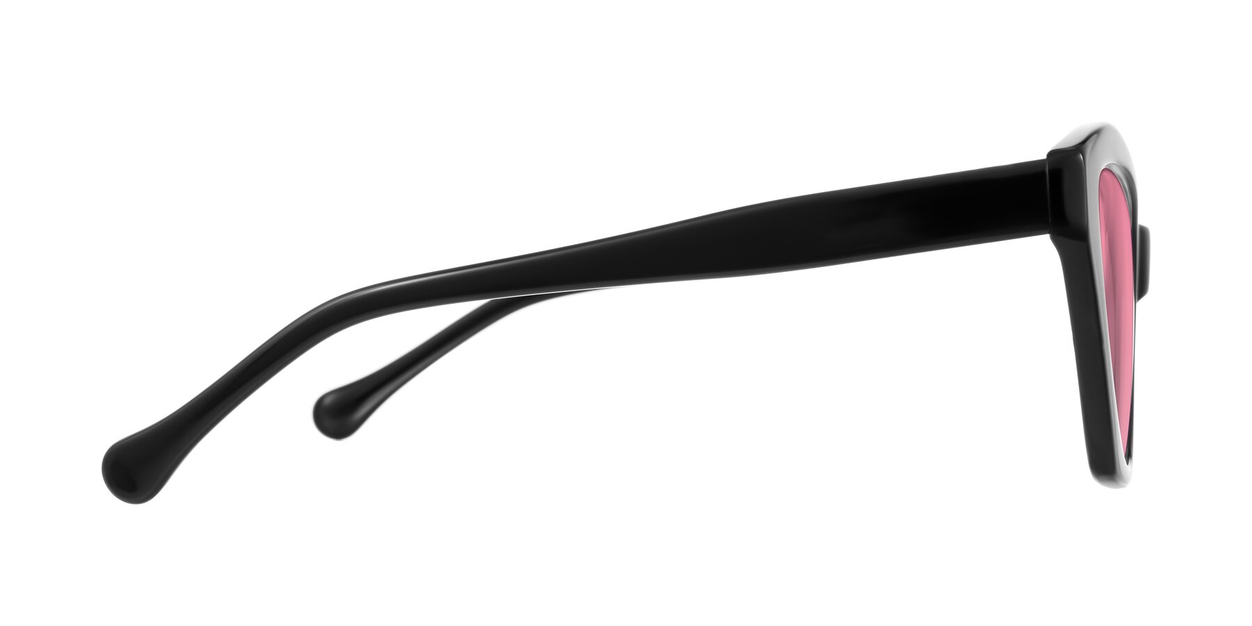 Side of Limerick in Black with Pink Tinted Lenses