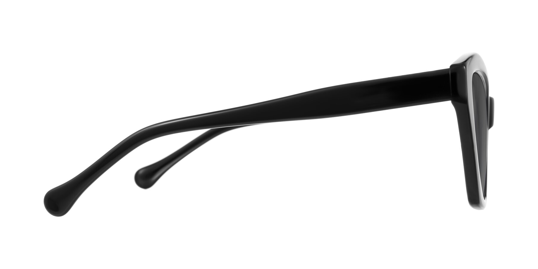 Side of Limerick in Black with Medium Gray Tinted Lenses