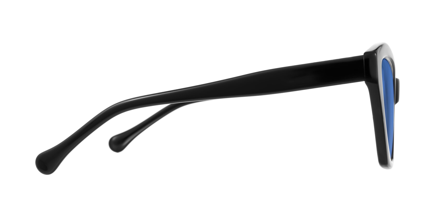 Side of Limerick in Black with Blue Tinted Lenses