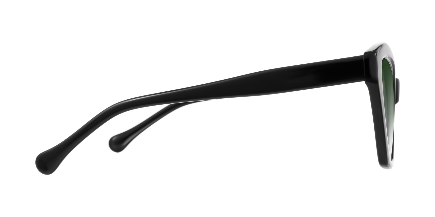 Side of Limerick in Black with Green Gradient Lenses