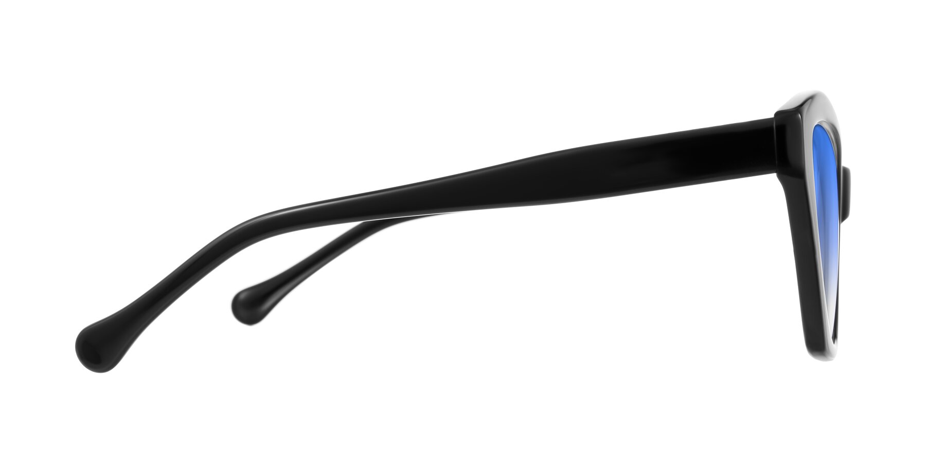 Side of Limerick in Black with Blue Gradient Lenses