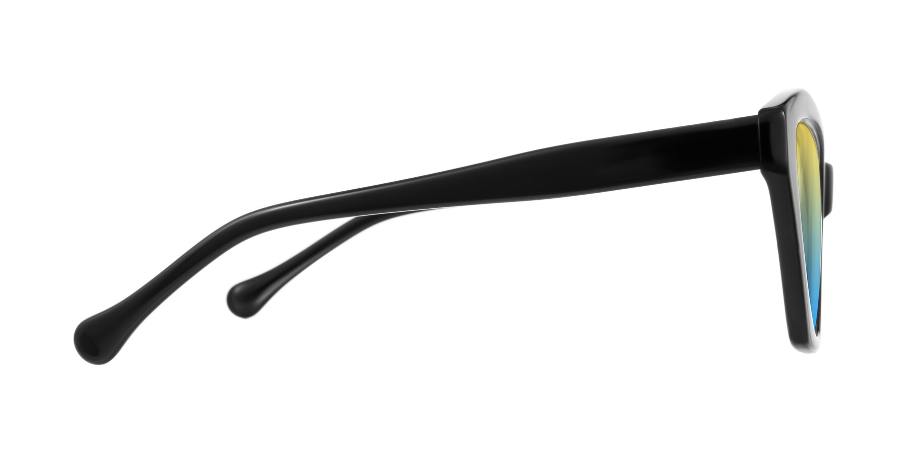 Side of Limerick in Black with Yellow / Blue Gradient Lenses