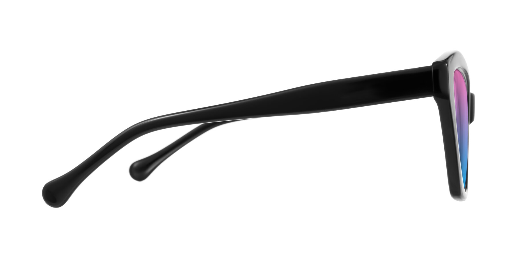 Side of Limerick in Black with Pink / Blue Gradient Lenses