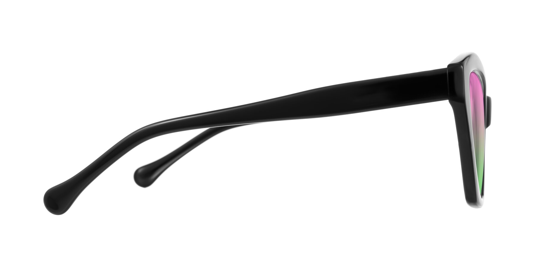 Side of Limerick in Black with Pink / Green Gradient Lenses