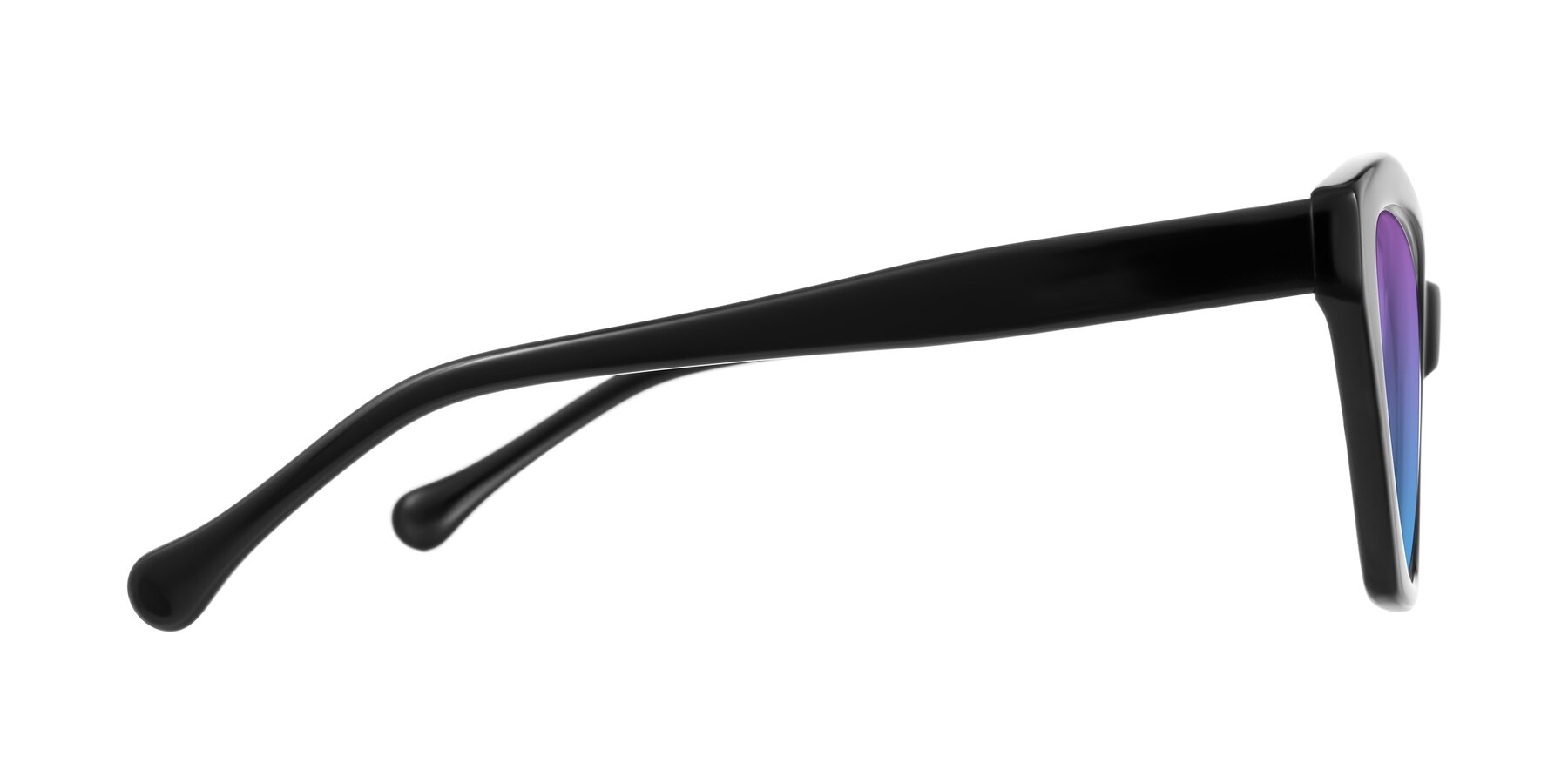 Side of Limerick in Black with Purple / Blue Gradient Lenses