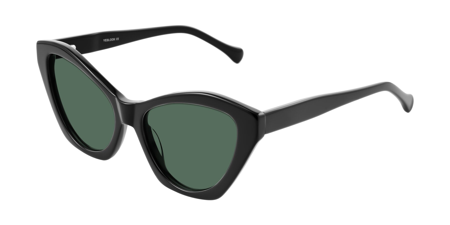 Angle of Limerick in Black with Green Polarized Lenses