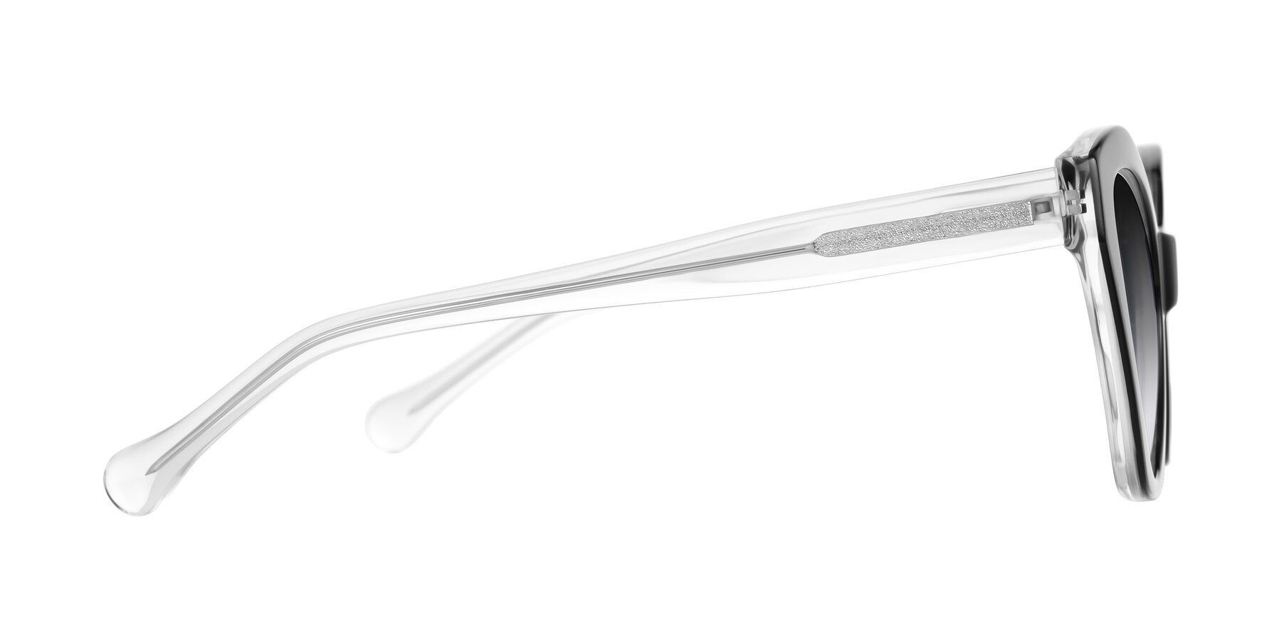 Side of Limerick in Black/Clear with Gray Gradient Lenses