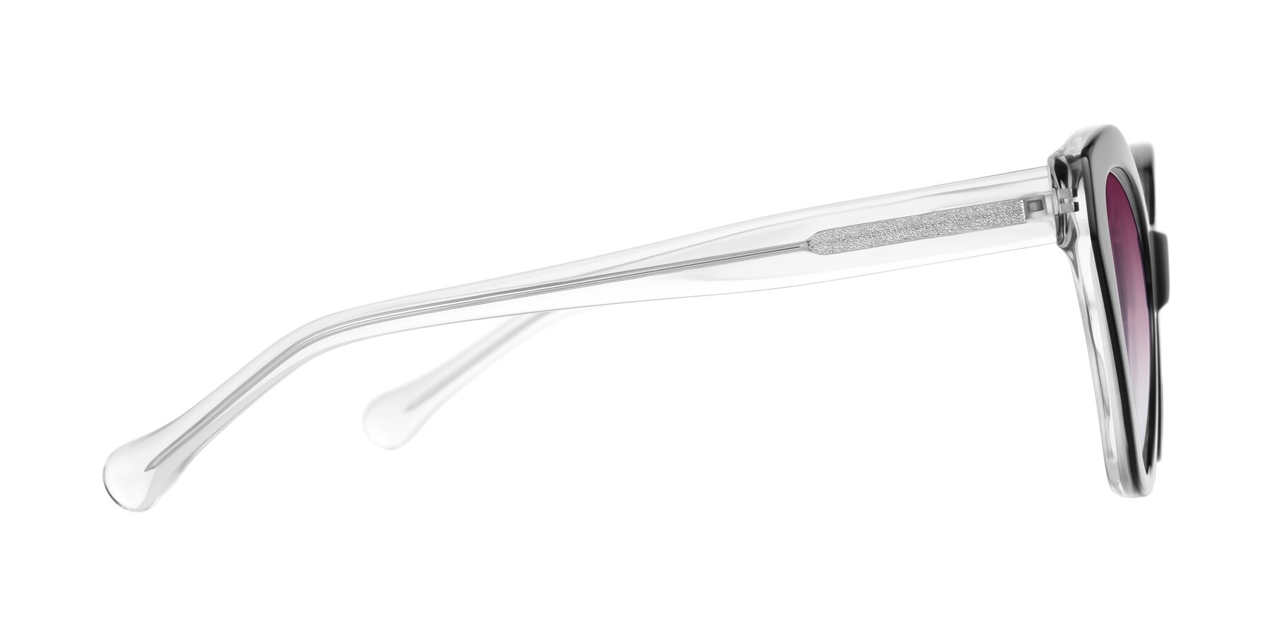 Side of Limerick in Black/Clear with Wine Gradient Lenses
