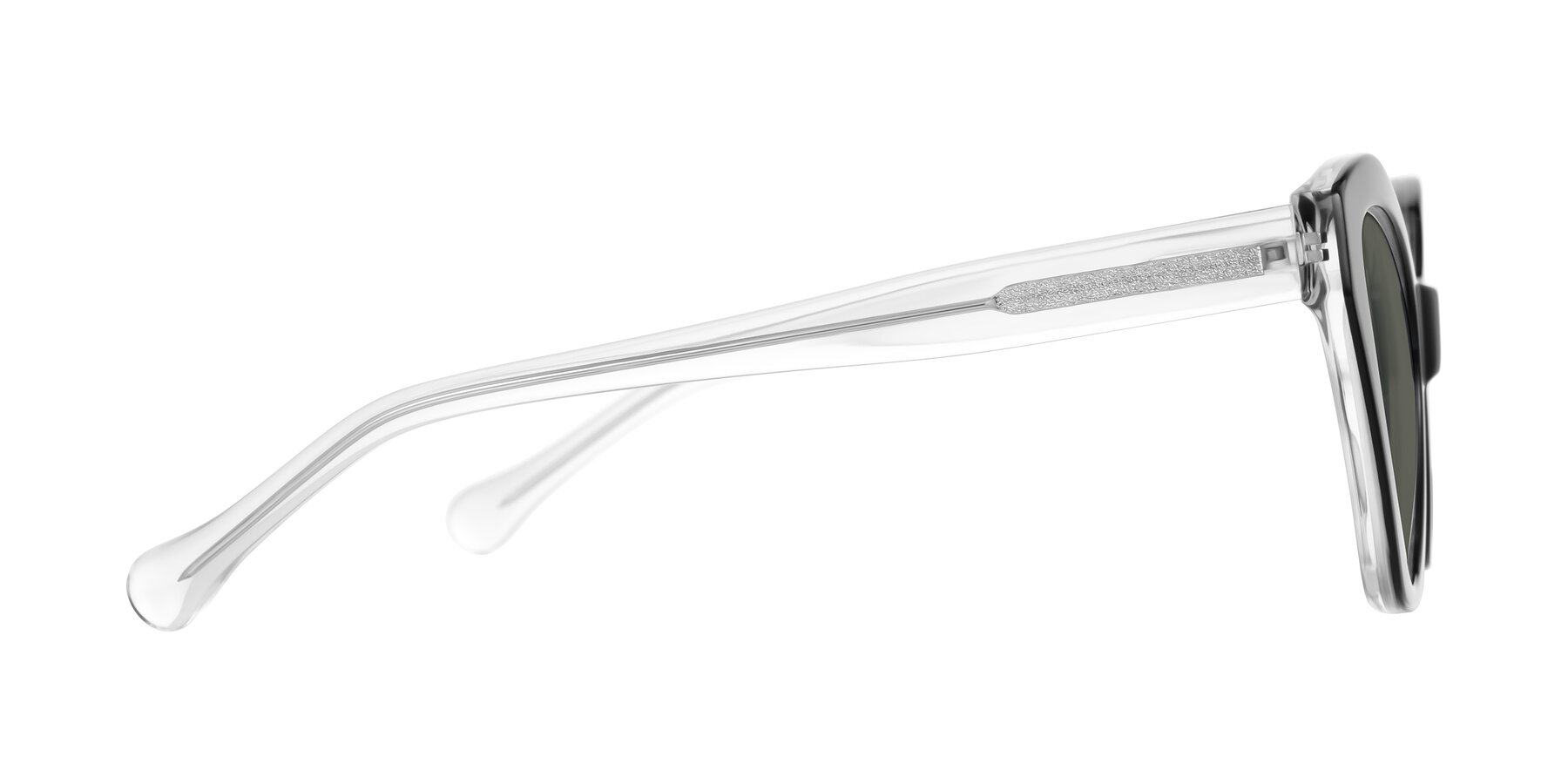 Side of Limerick in Black/Clear with Gray Polarized Lenses