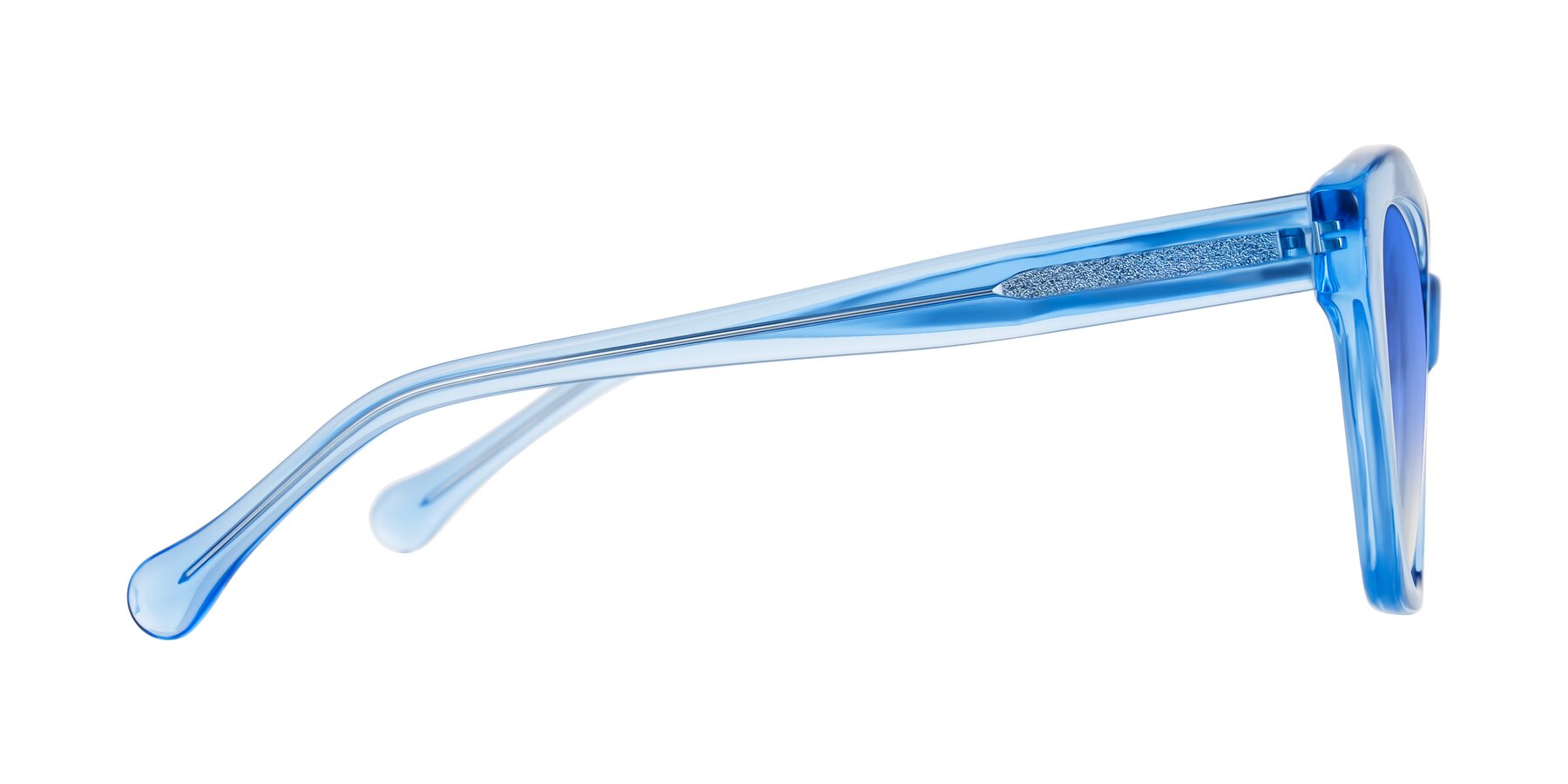 Side of Limerick in Transparent Blue with Blue Gradient Lenses