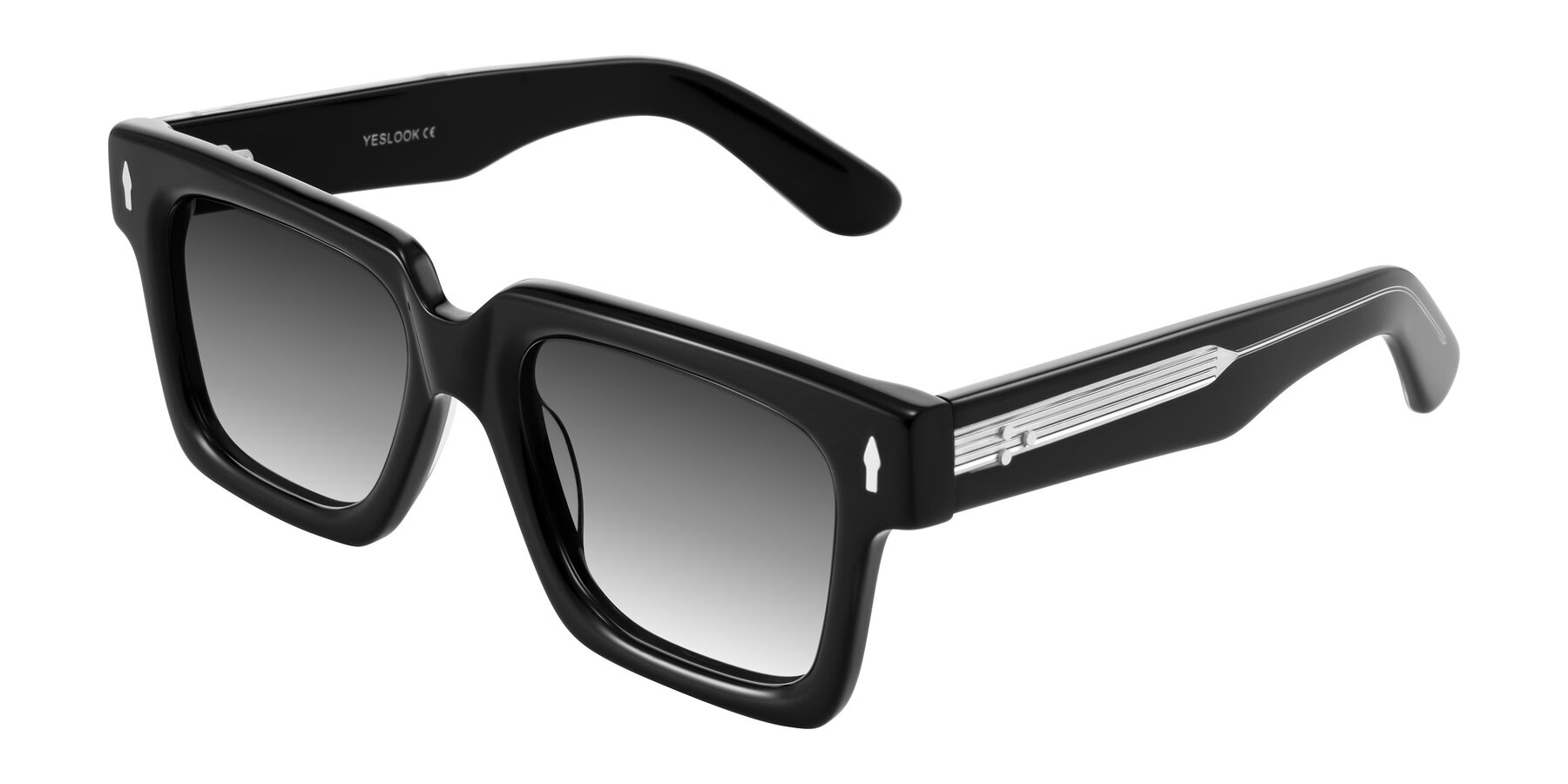 Angle of Phamn in Black with Gray Gradient Lenses