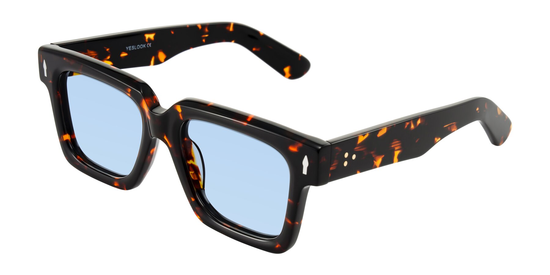 Angle of Phamn in Tortoise with Light Blue Tinted Lenses