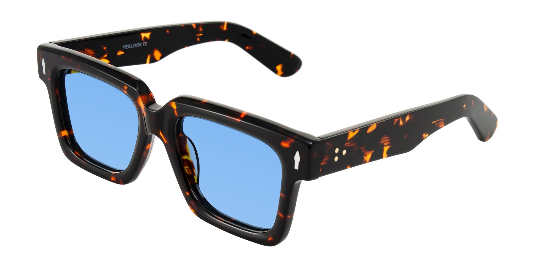 Angle of Phamn in Tortoise with Medium Blue Tinted Lenses