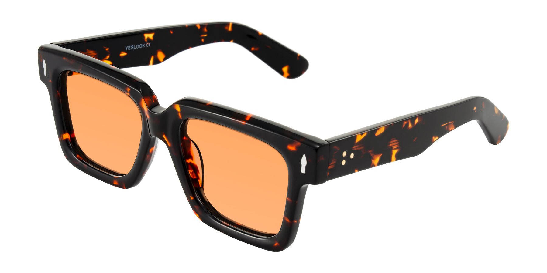 Angle of Phamn in Tortoise with Medium Orange Tinted Lenses