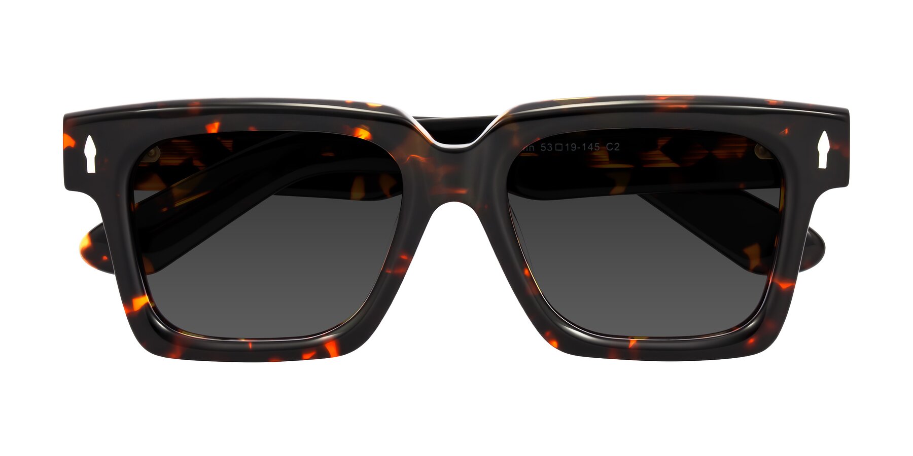 Folded Front of Phamn in Tortoise with Gray Tinted Lenses