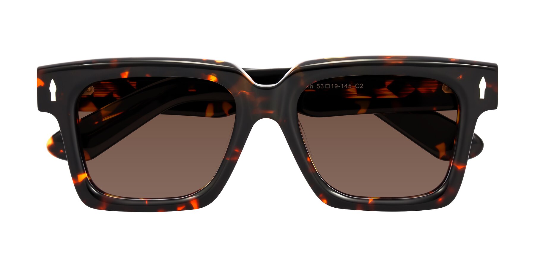 Folded Front of Phamn in Tortoise with Brown Tinted Lenses
