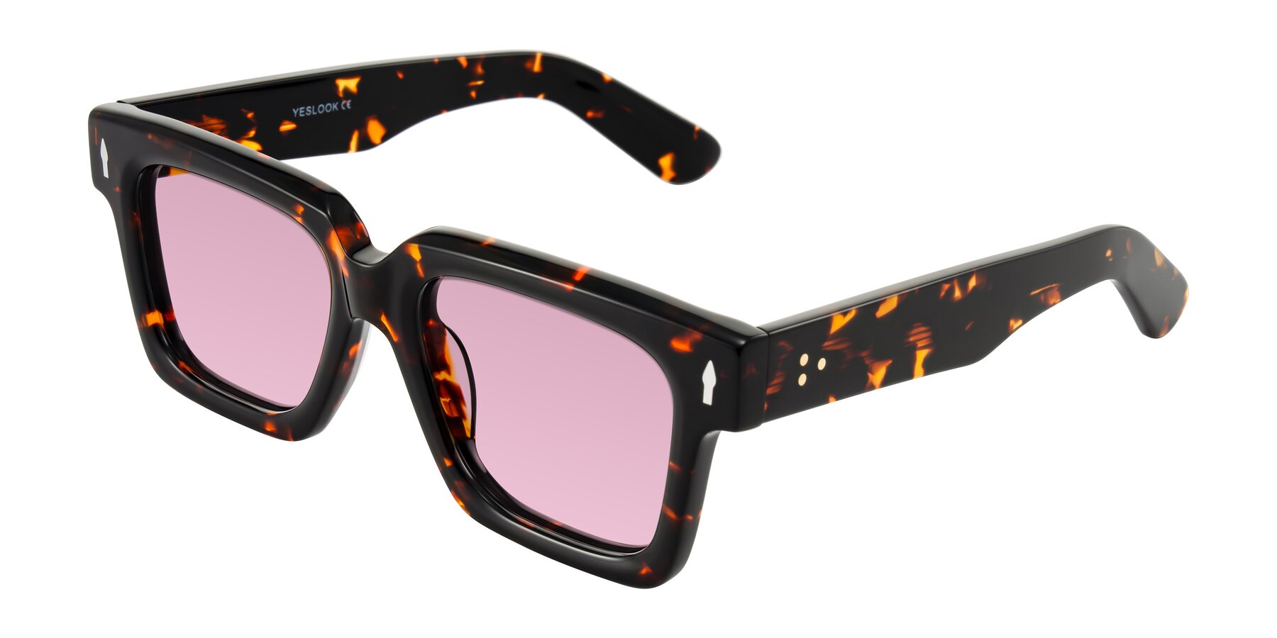 Angle of Phamn in Tortoise with Light Wine Tinted Lenses