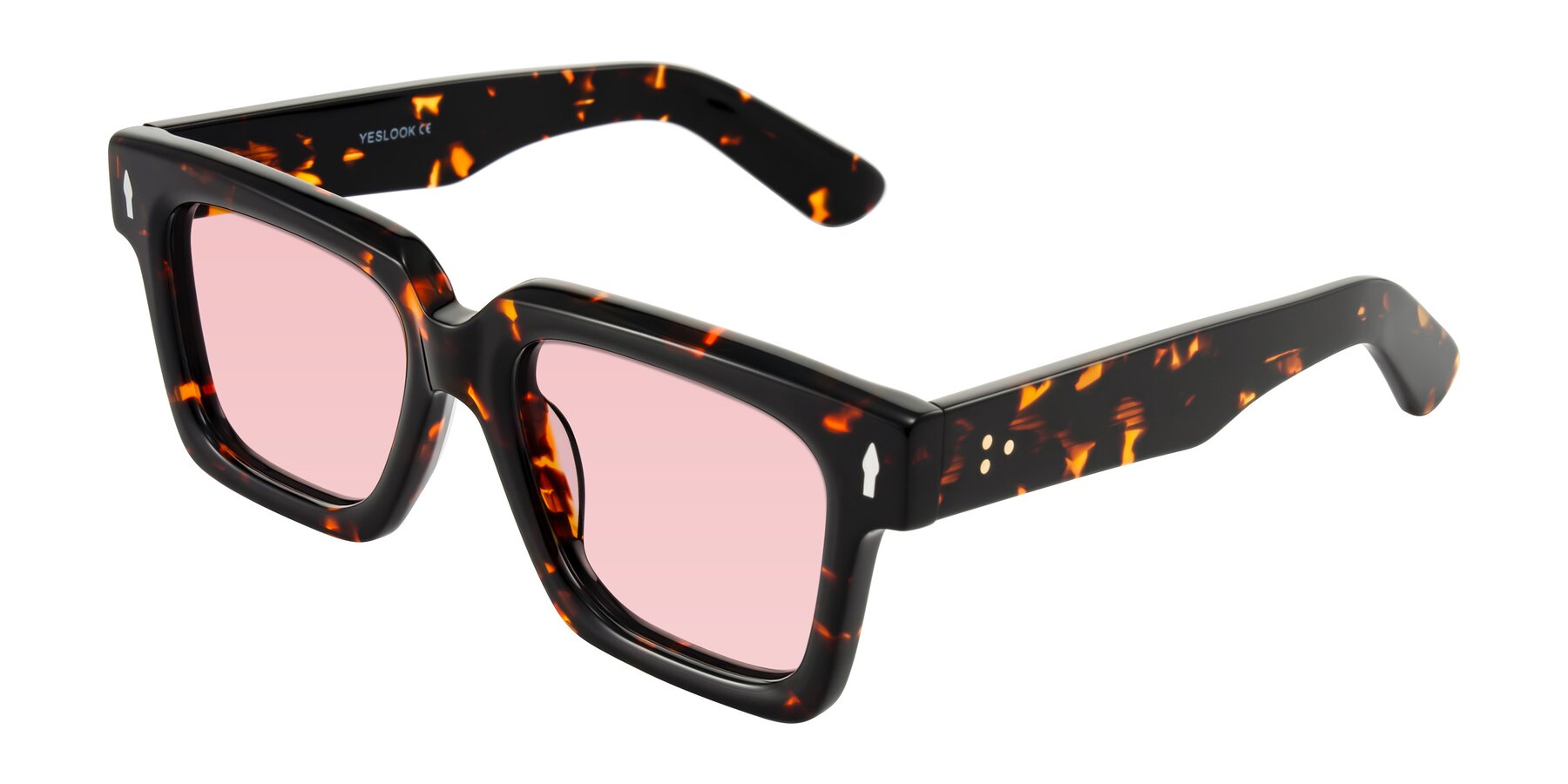 Angle of Phamn in Tortoise with Light Garnet Tinted Lenses