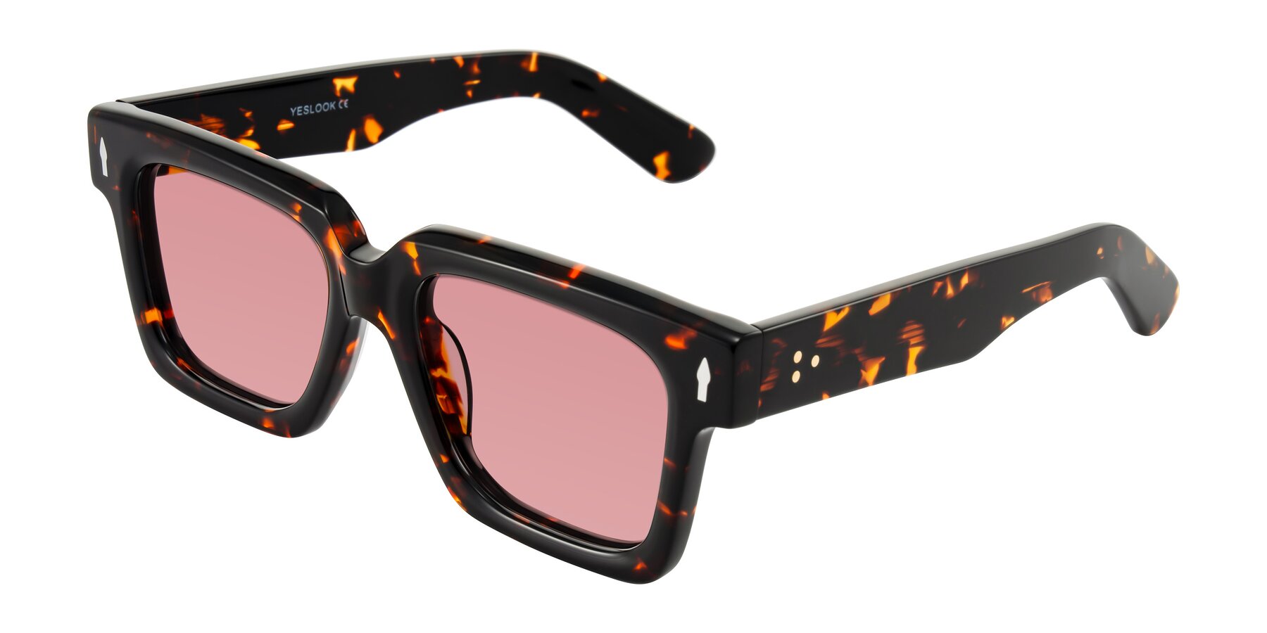 Angle of Phamn in Tortoise with Medium Garnet Tinted Lenses