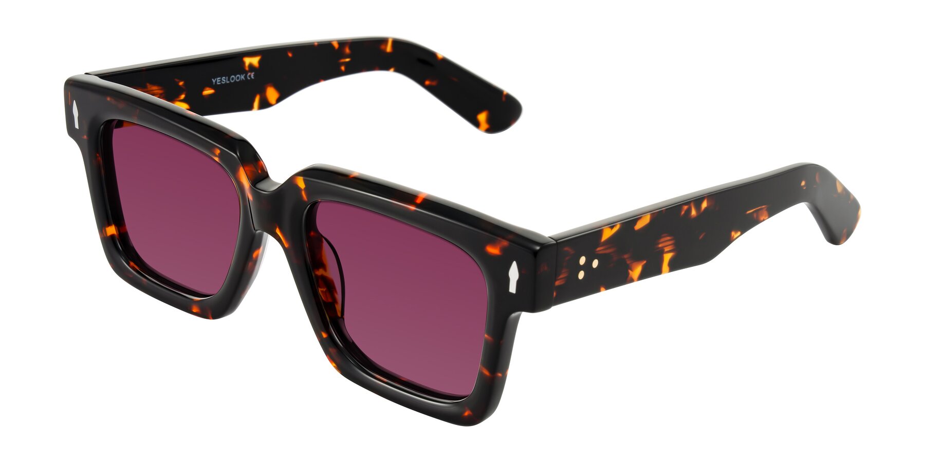 Angle of Phamn in Tortoise with Wine Tinted Lenses