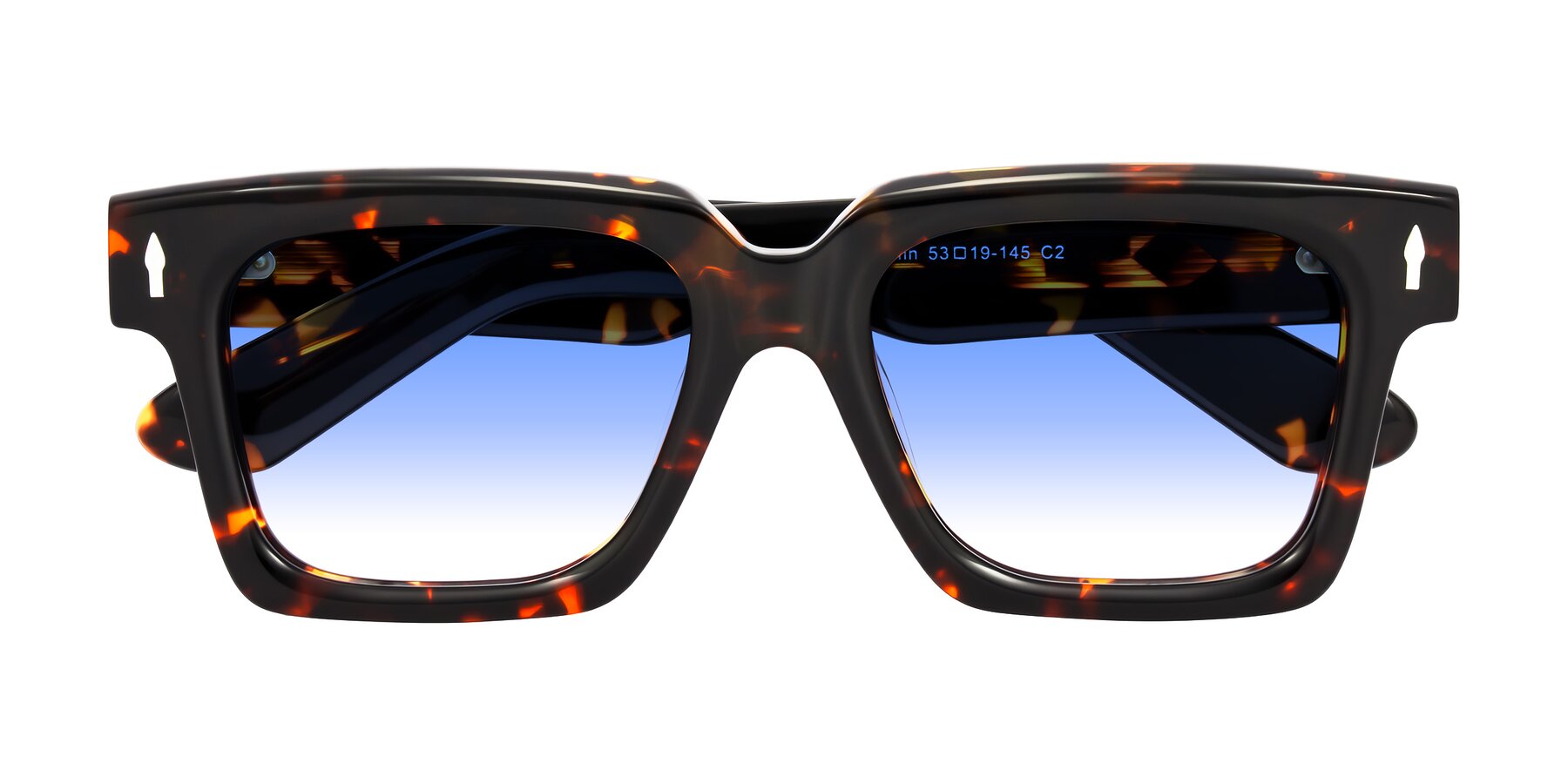 Folded Front of Phamn in Tortoise with Blue Gradient Lenses