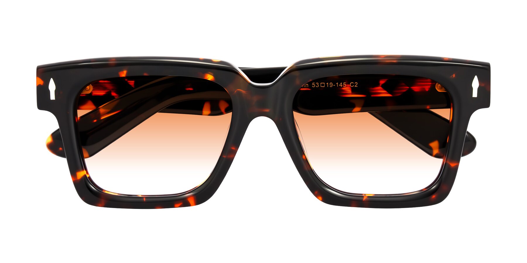 Folded Front of Phamn in Tortoise with Orange Gradient Lenses