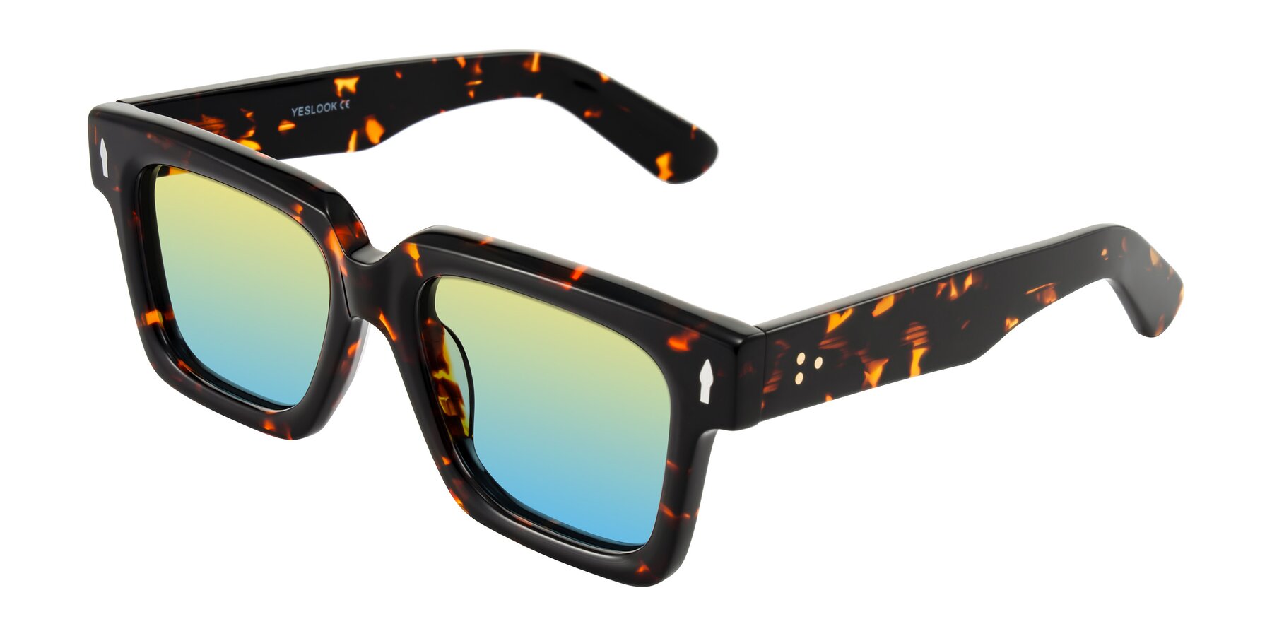 Angle of Phamn in Tortoise with Yellow / Blue Gradient Lenses