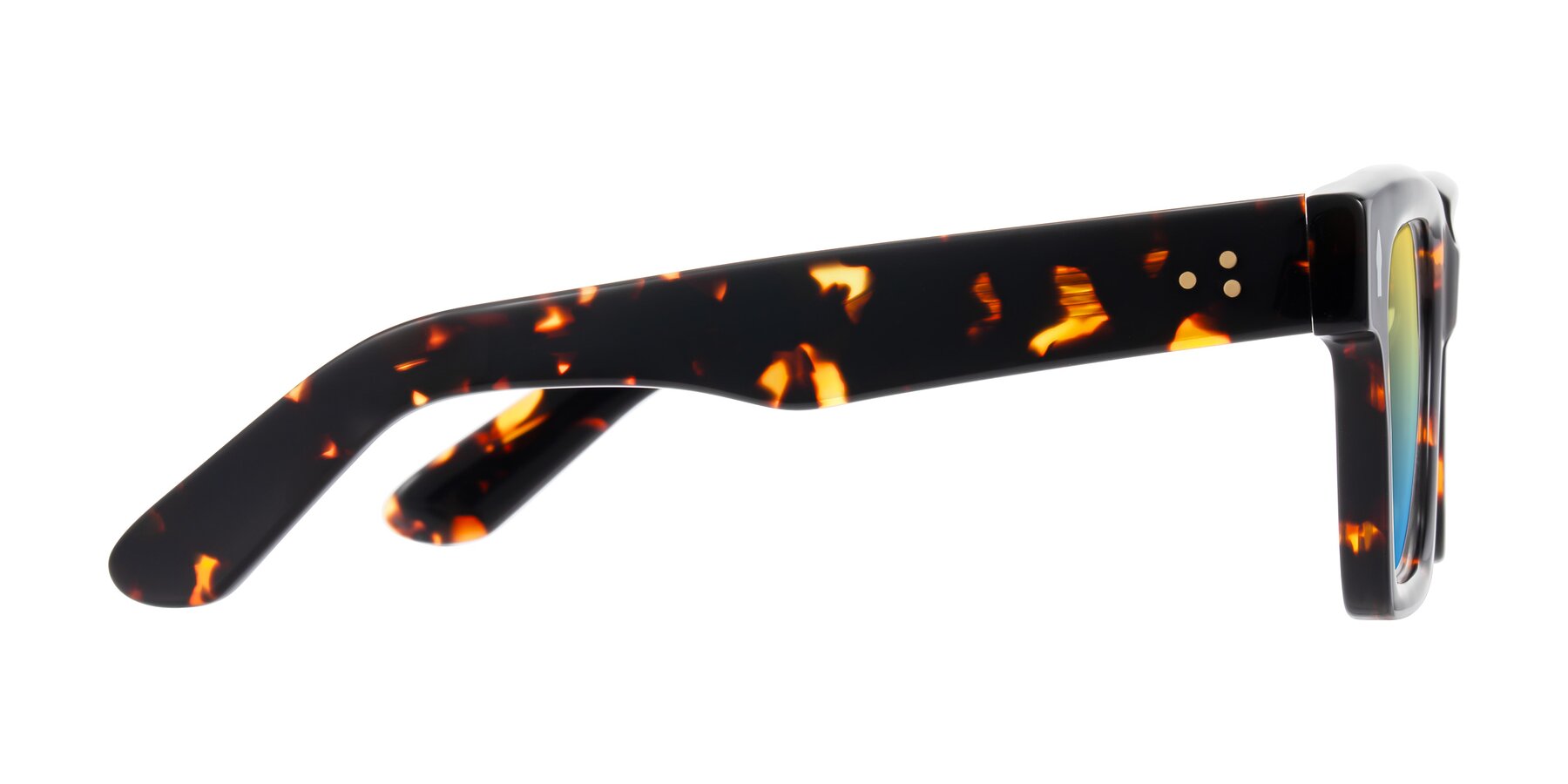 Side of Phamn in Tortoise with Yellow / Blue Gradient Lenses