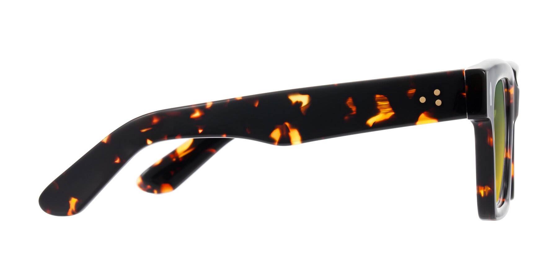 Side of Phamn in Tortoise with Green / Yellow Gradient Lenses