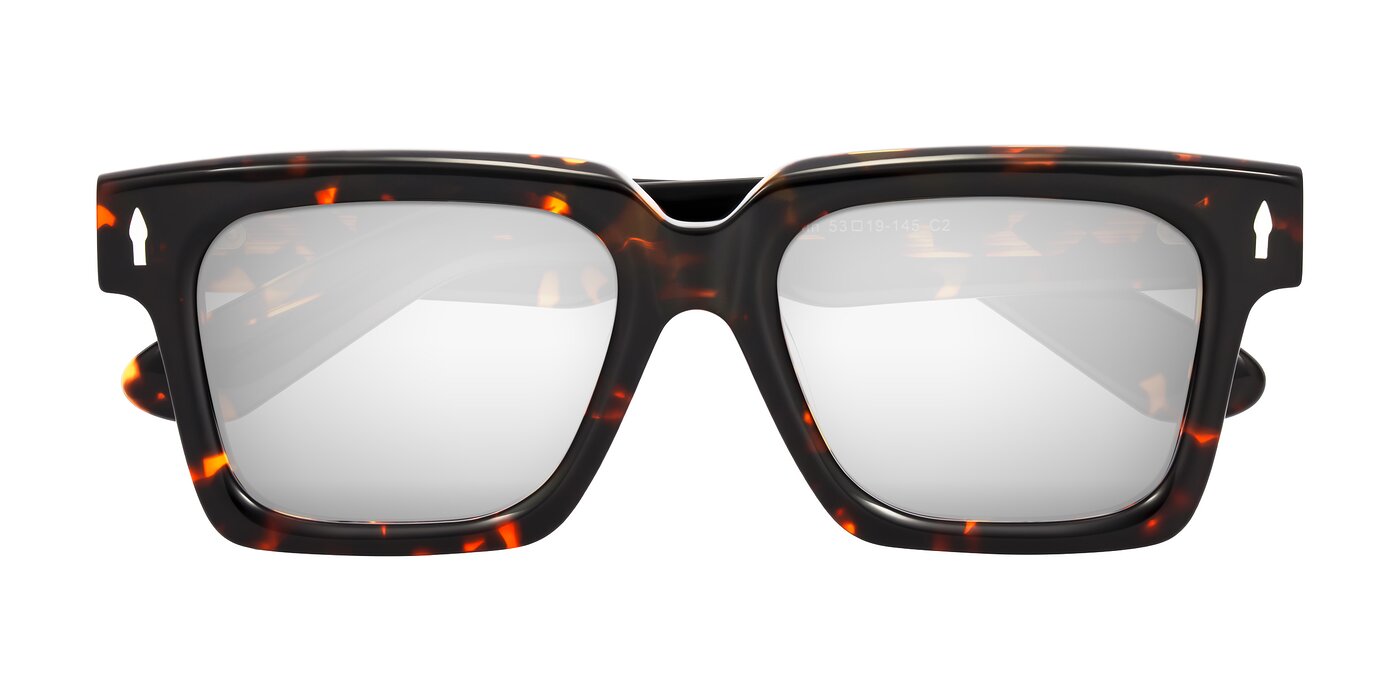Phamn - Tortoise Flash Mirrored Sunglasses
