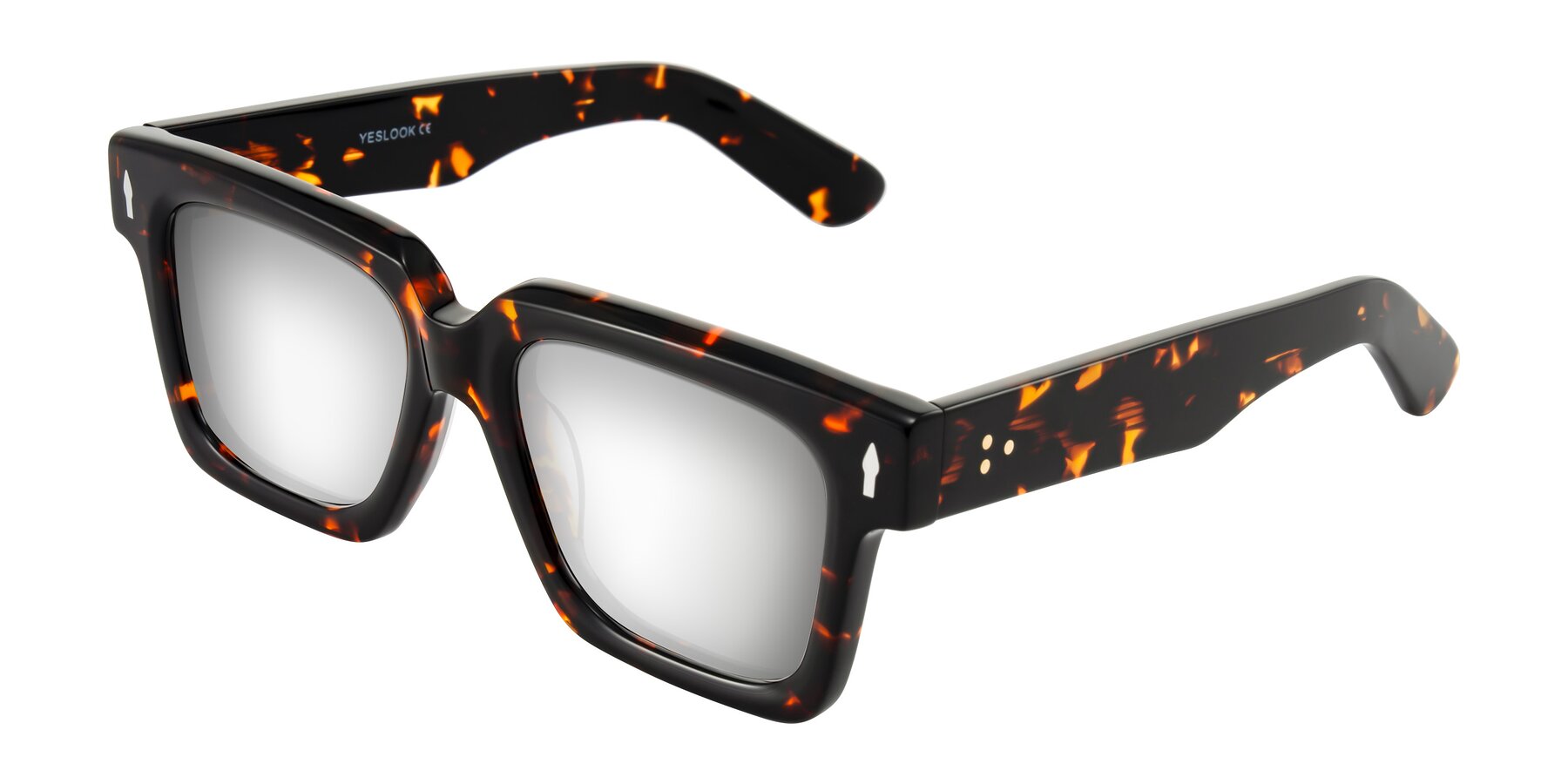 Angle of Phamn in Tortoise with Silver Mirrored Lenses