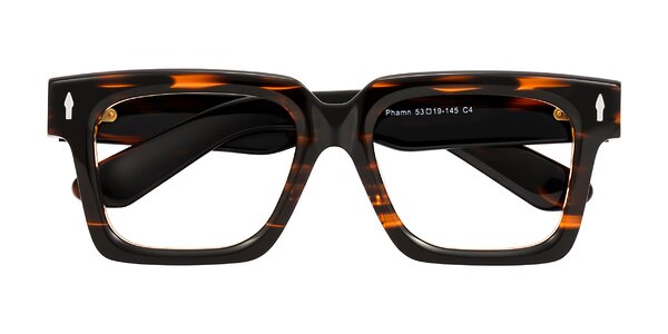 Front of Phamn in Dark Brown Striped