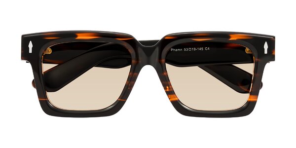 Front of Phamn in Dark Brown Striped