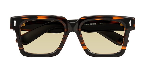 Front of Phamn in Dark Brown Striped