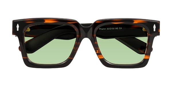 Front of Phamn in Dark Brown Striped