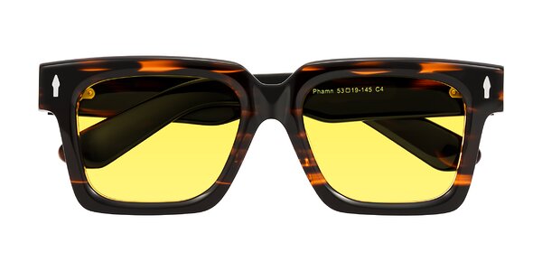 Front of Phamn in Dark Brown Striped