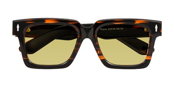 Front of Phamn in Dark Brown Striped